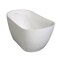 Aqua Eden 51.56 L, 28.38 W, Glossy White/Matte White, Solid Surface White Stone VRTSS513026 - alternate 1
